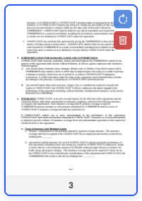 LanaPDF page thumbnail with rotate and delete controls